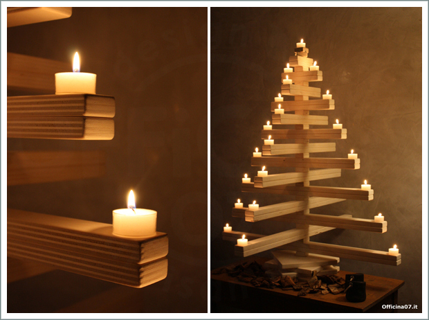 wooden christmas tree