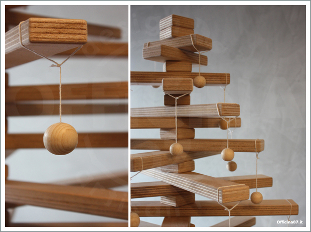 wooden christmas tree