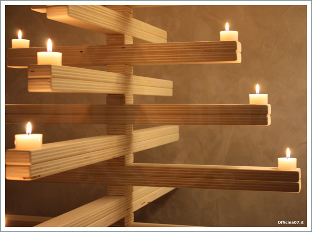 wooden christmas tree