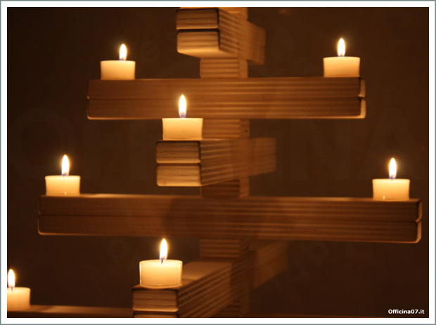 wooden christmas tree