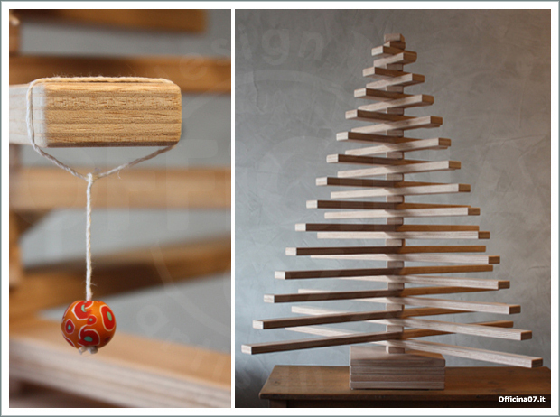 wooden christmas tree